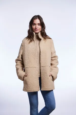 #140B Reversible Curly Shearling Zip Jacket SOLD OUT