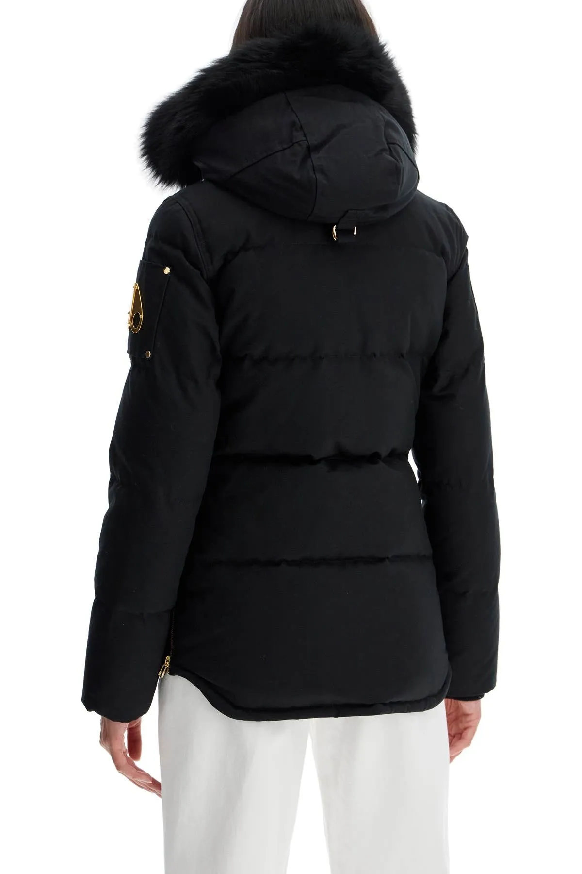 3q canvas down jacket with shear