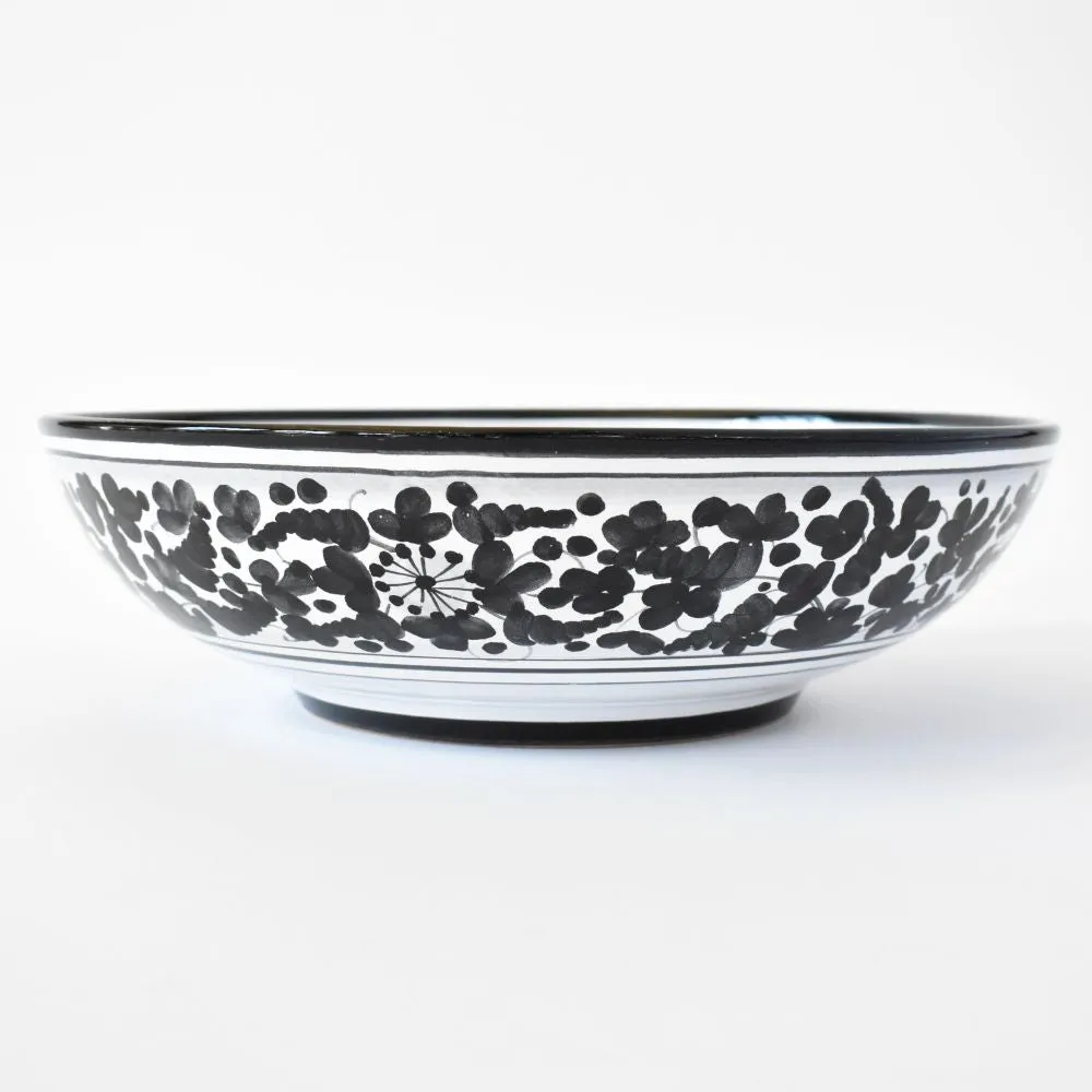 Arabesco Black serving bowl - 12"