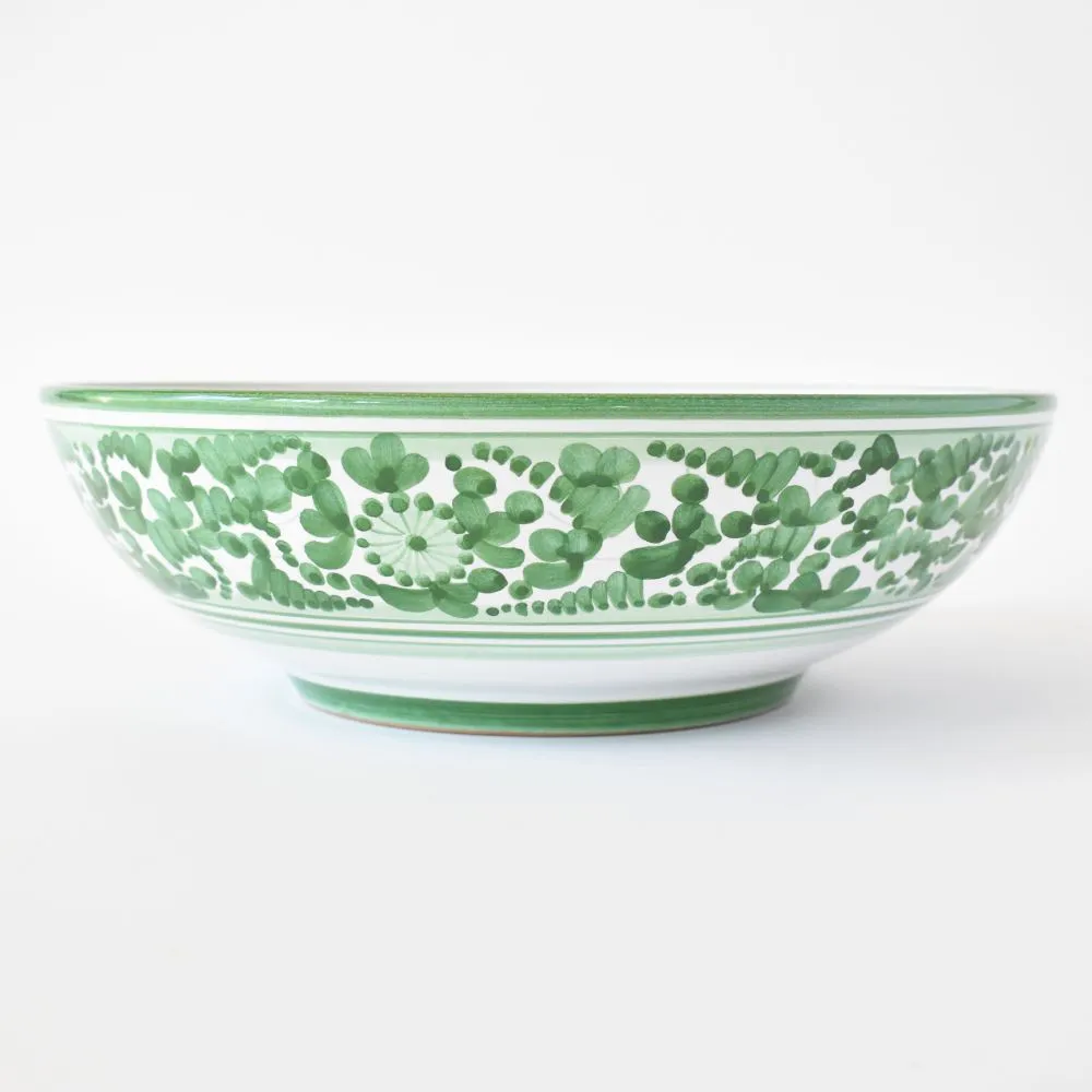 Arabesco Green serving bowl - 12"