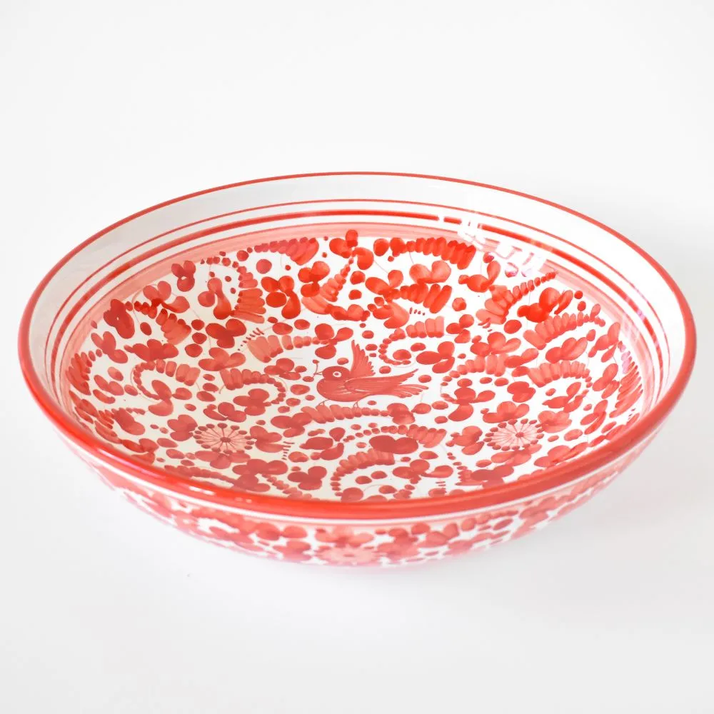 Arabesco Red serving bowl - 12"