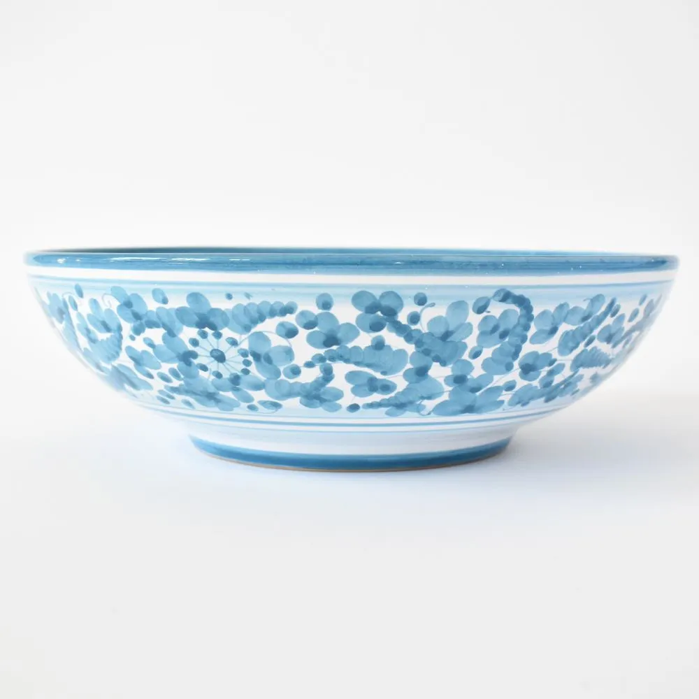 Arabesco Turquoise serving bowl - 12"