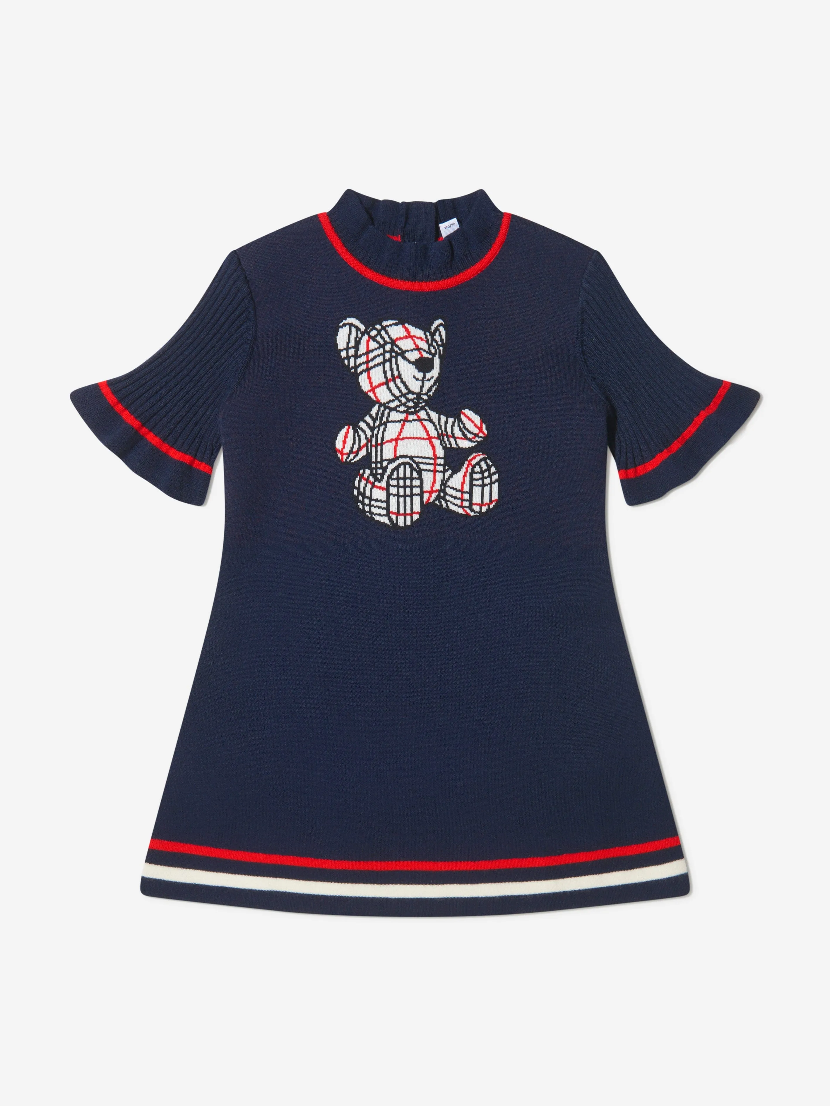 Burberry Girls Wool Knitted Avrile Bear Dress