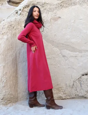 Chunky Cowl Ojai Below Knee Dress