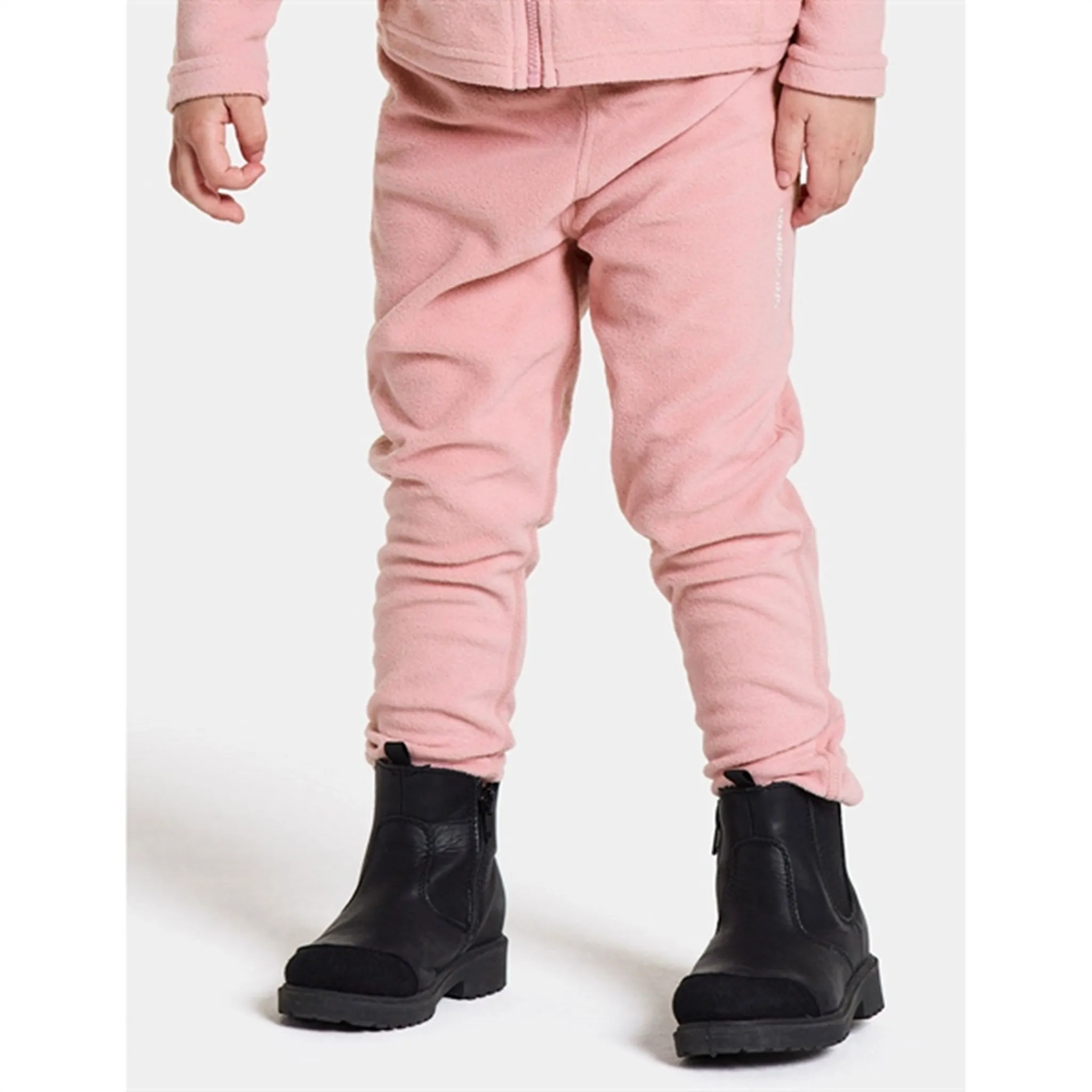 Didriksons Soft Pink Monte Kids Fleece Pants