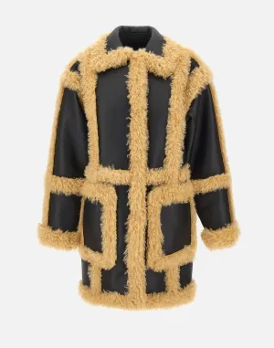 Hadlee Black Faux Shearling Coat