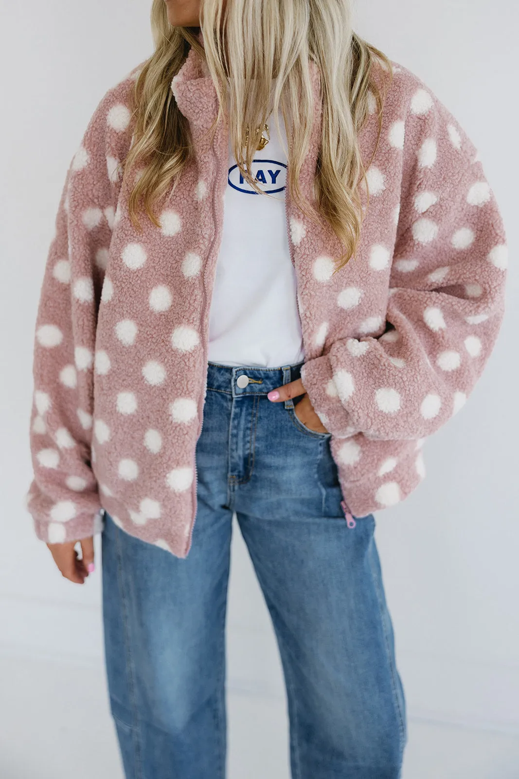 Honey Teddy Bear Jacket - Mauve