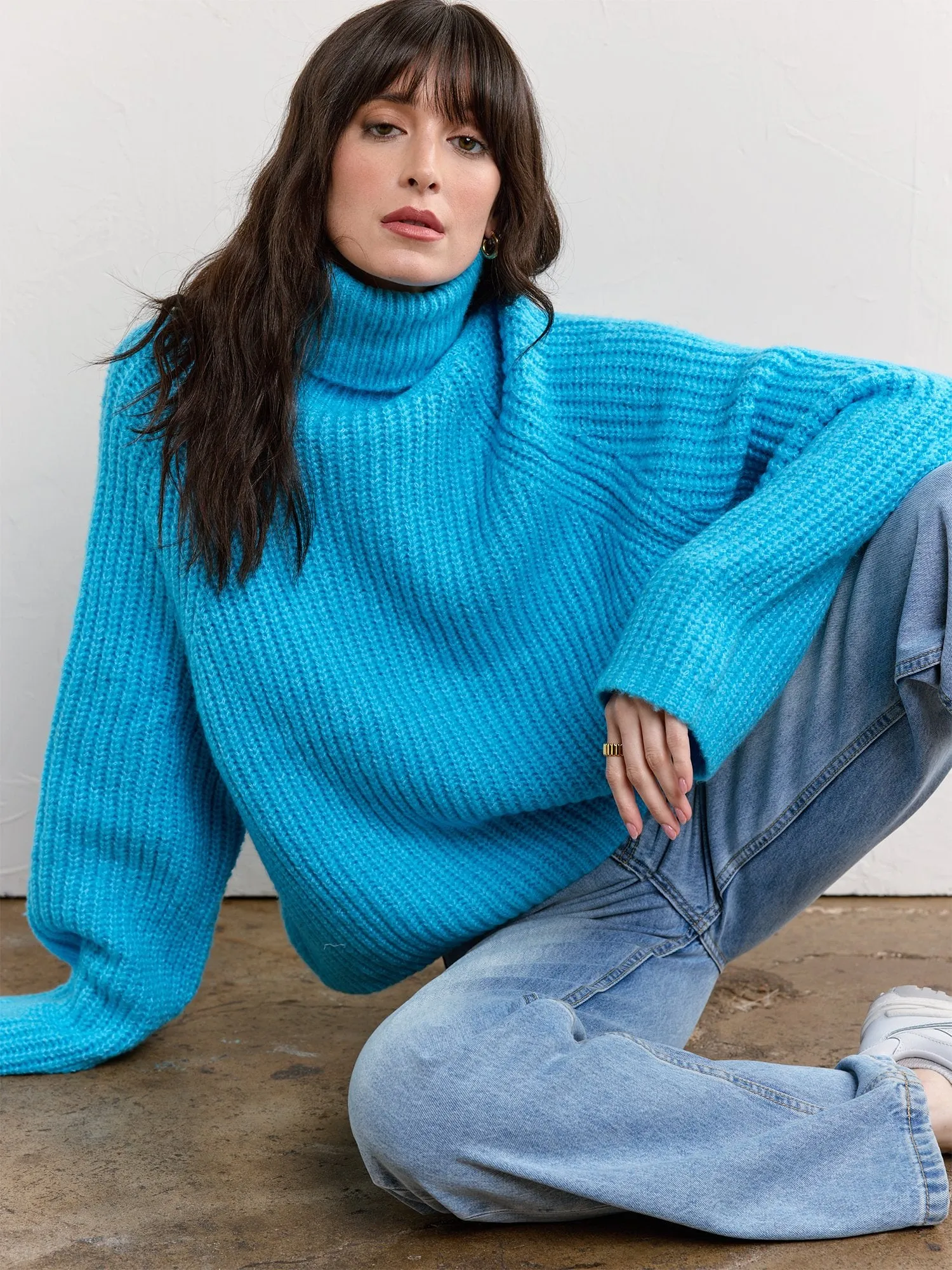 Hyfve Long-Sleeve Chunky Ribbed Knit Pullover - Brands We Love