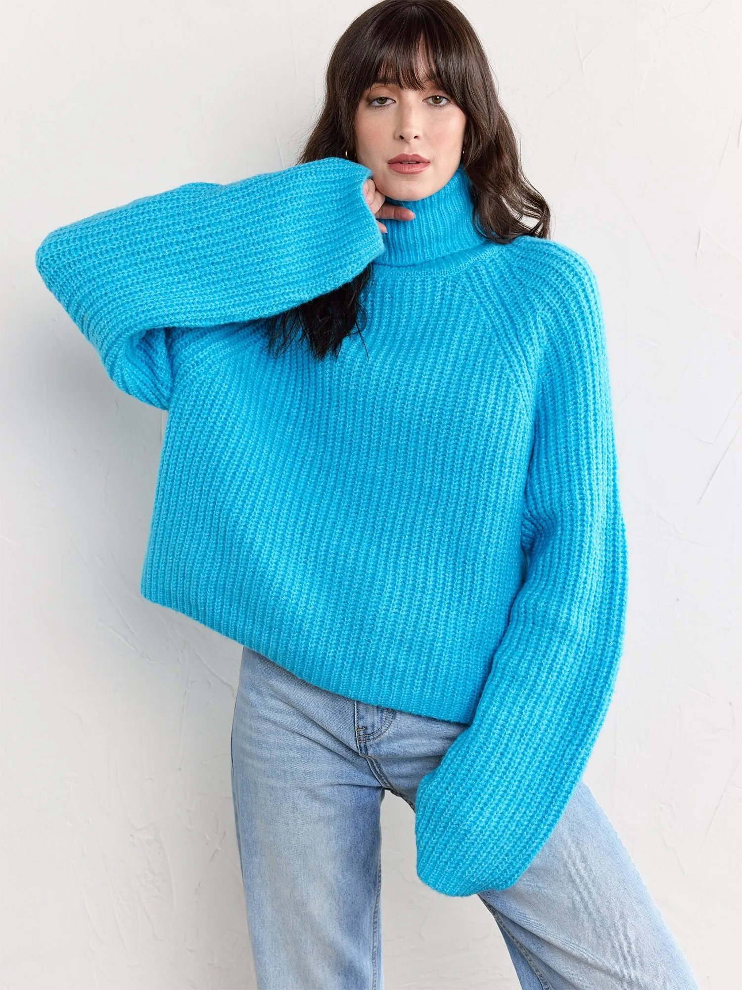 Hyfve Long-Sleeve Chunky Ribbed Knit Pullover - Brands We Love