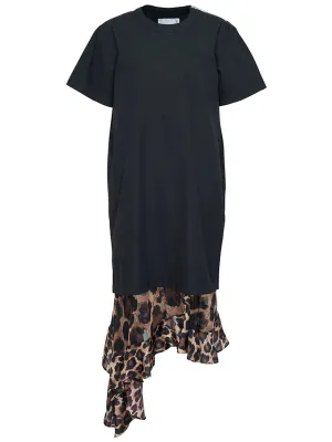 Leopard Print Asymmetrical Dress