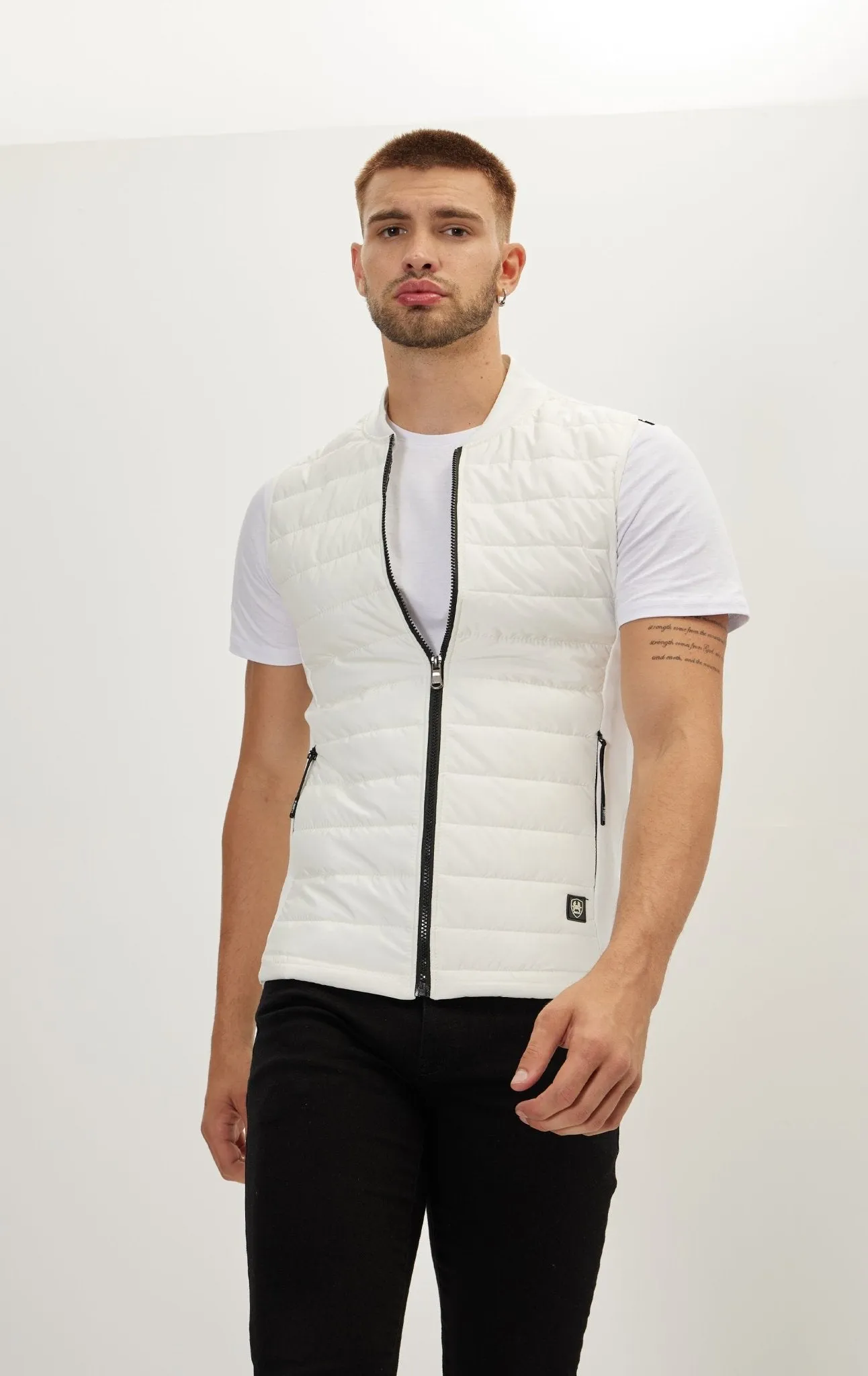 Lightweight Puffer Vest - Off White