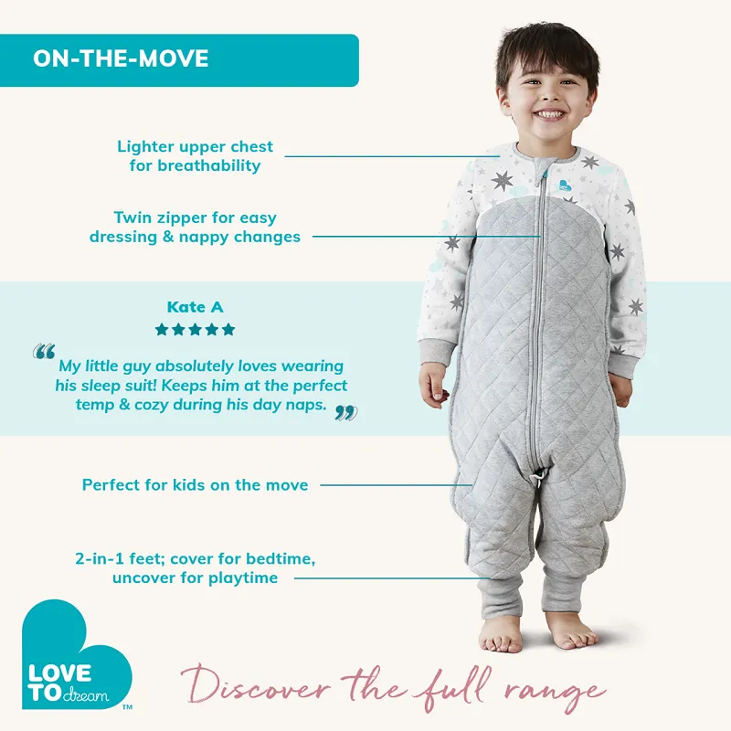 Love To Dream Sleep Suit 1.0 TOG - Blue Clouds