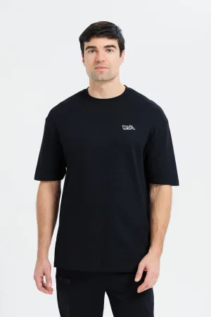 Men Black Soft Touch Oversize T-Shirt