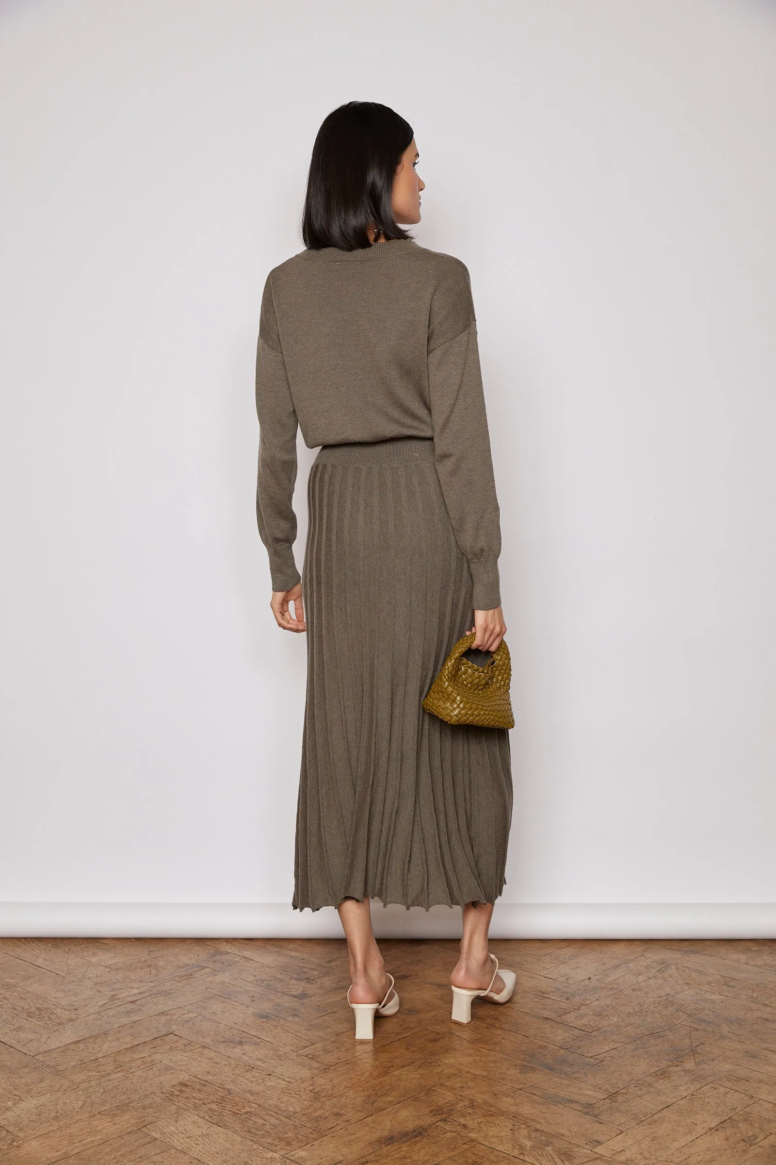 NOBLE KNITTED DRESS KHAKI