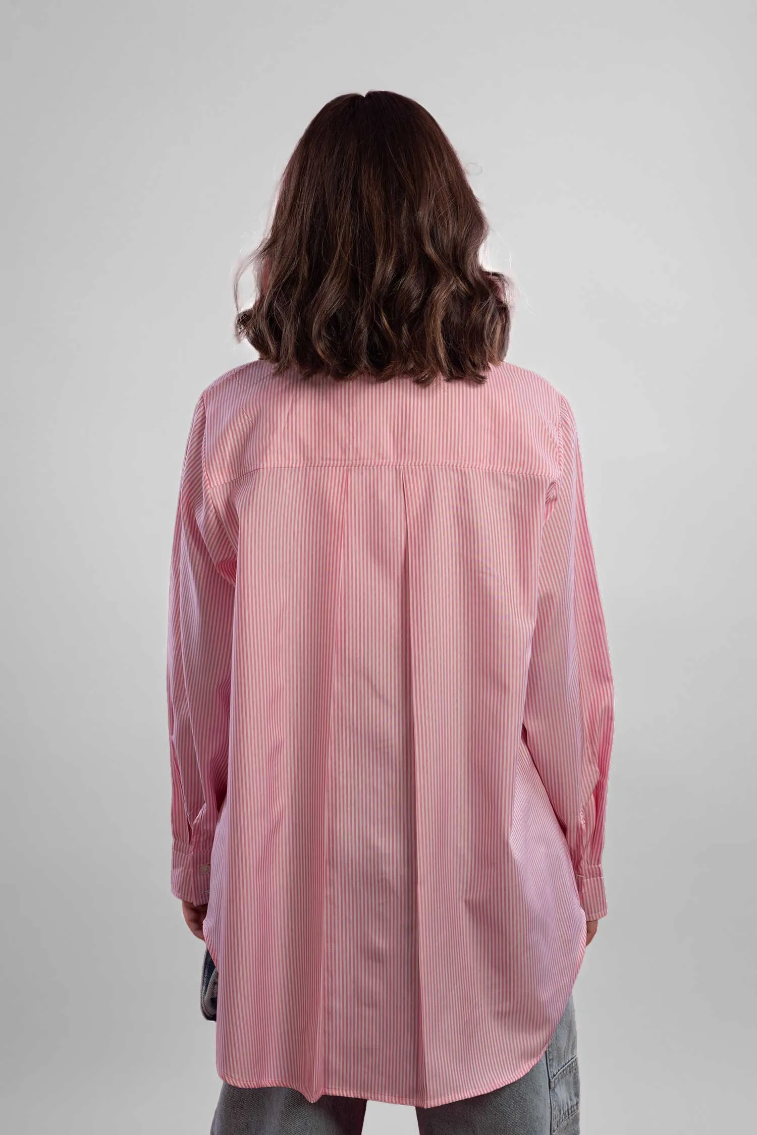 Oversized High-Low Hem Shirt - Mitcha Label