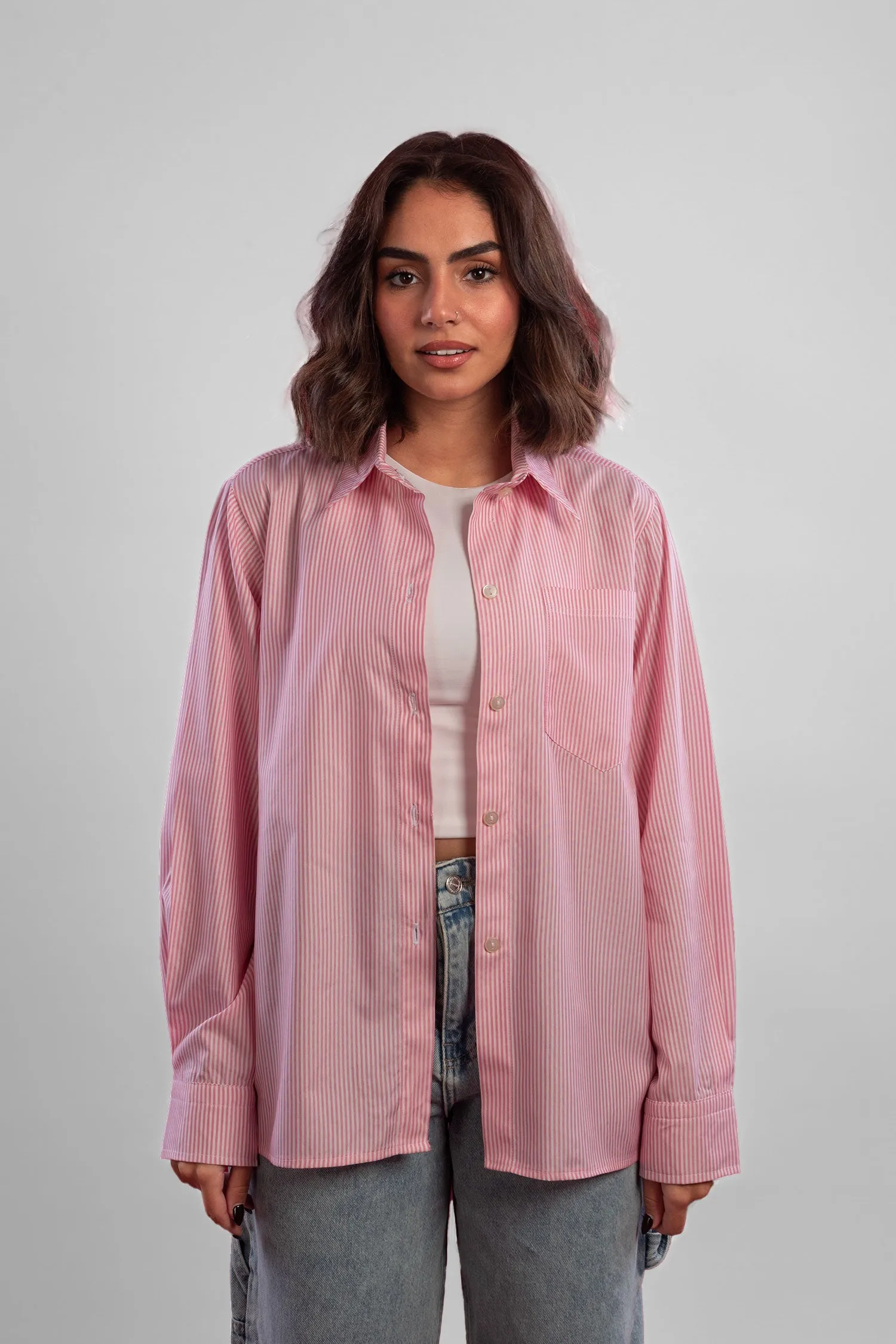 Oversized High-Low Hem Shirt - Mitcha Label