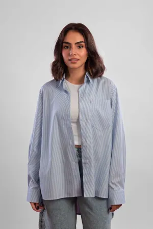 Oversized High-Low Hem Shirt - Mitcha Label