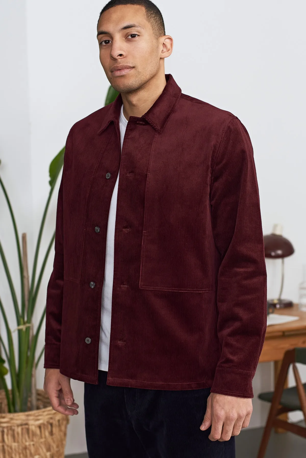 OWE overshirt eco corduroy wine