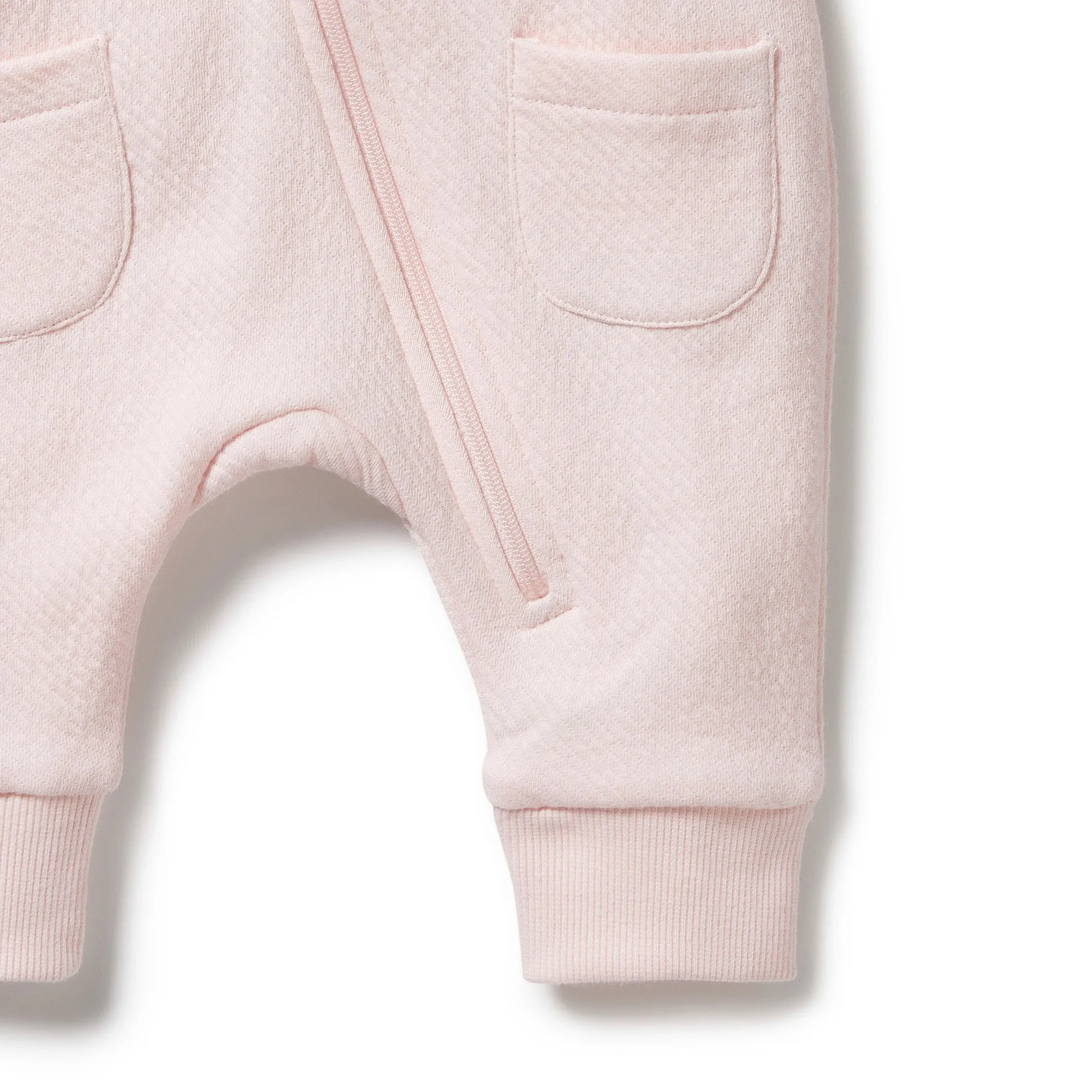 Pink Organic Quilted Growsuit