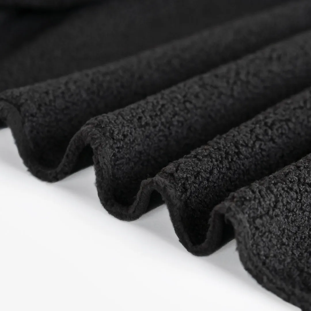 Remnant - 50cm - Teddy Fleece - Black