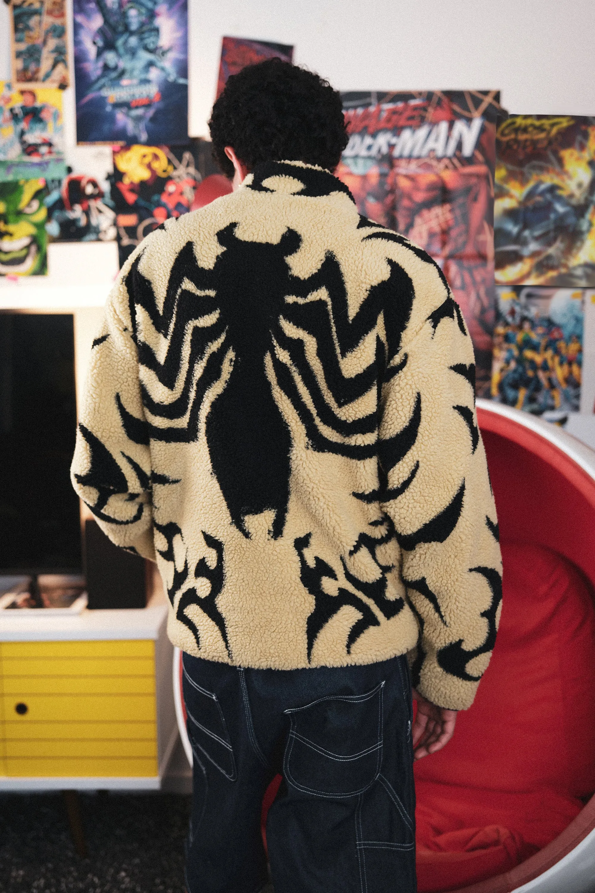 TF x Marvel Venom Sherpa Jacket