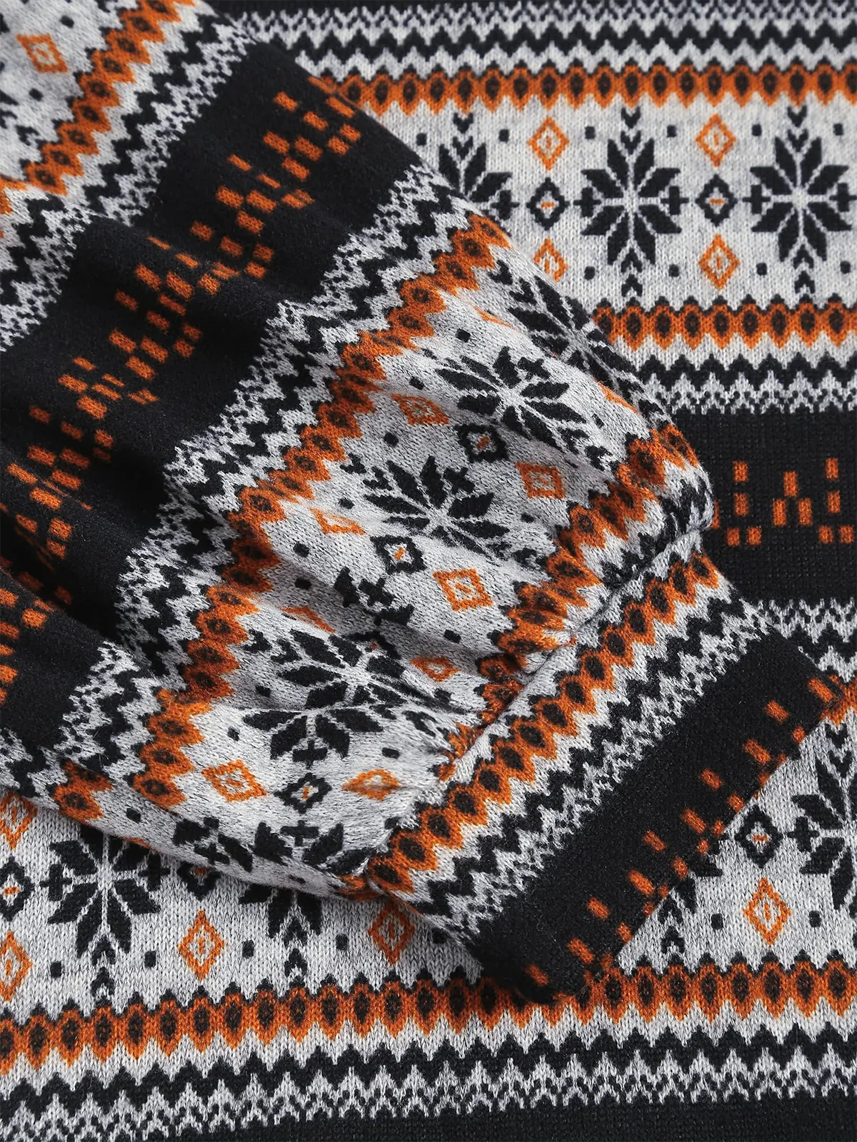 Tribal Pattern Knit Sweater