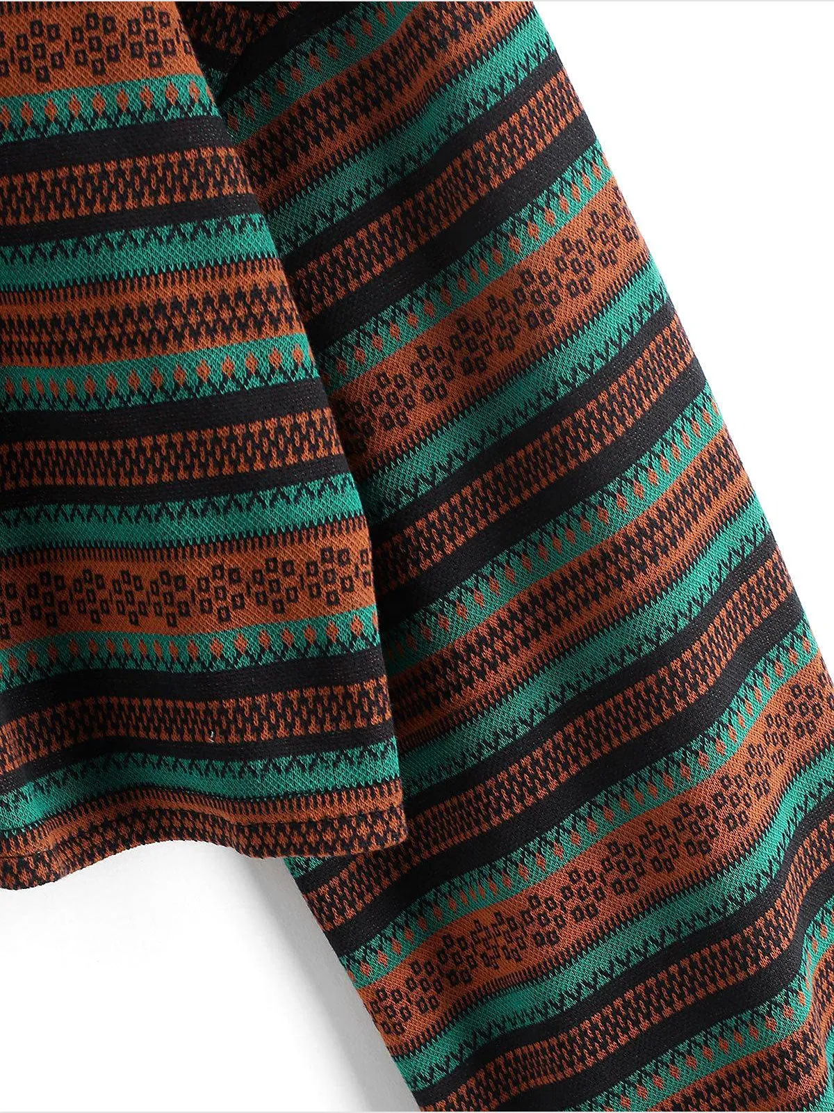 Tribal Pattern Knit Sweater