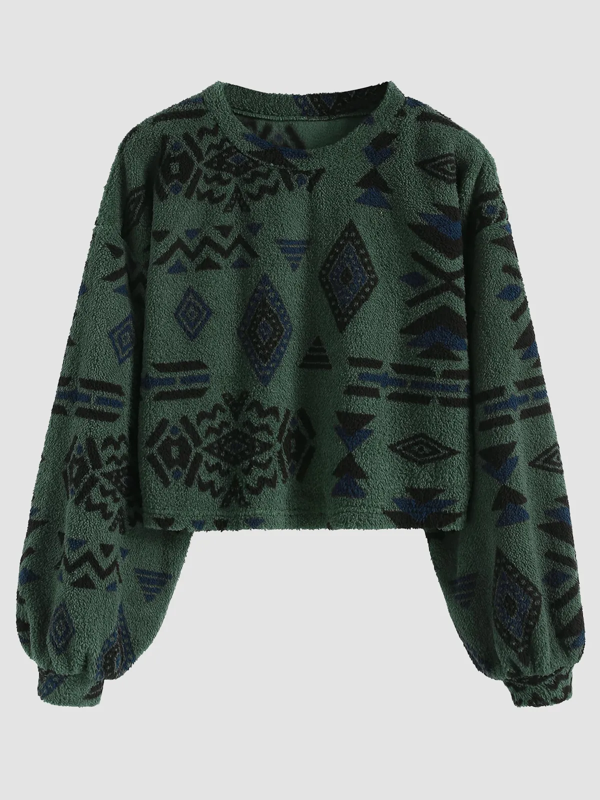 Tribal Pattern Knit Sweater