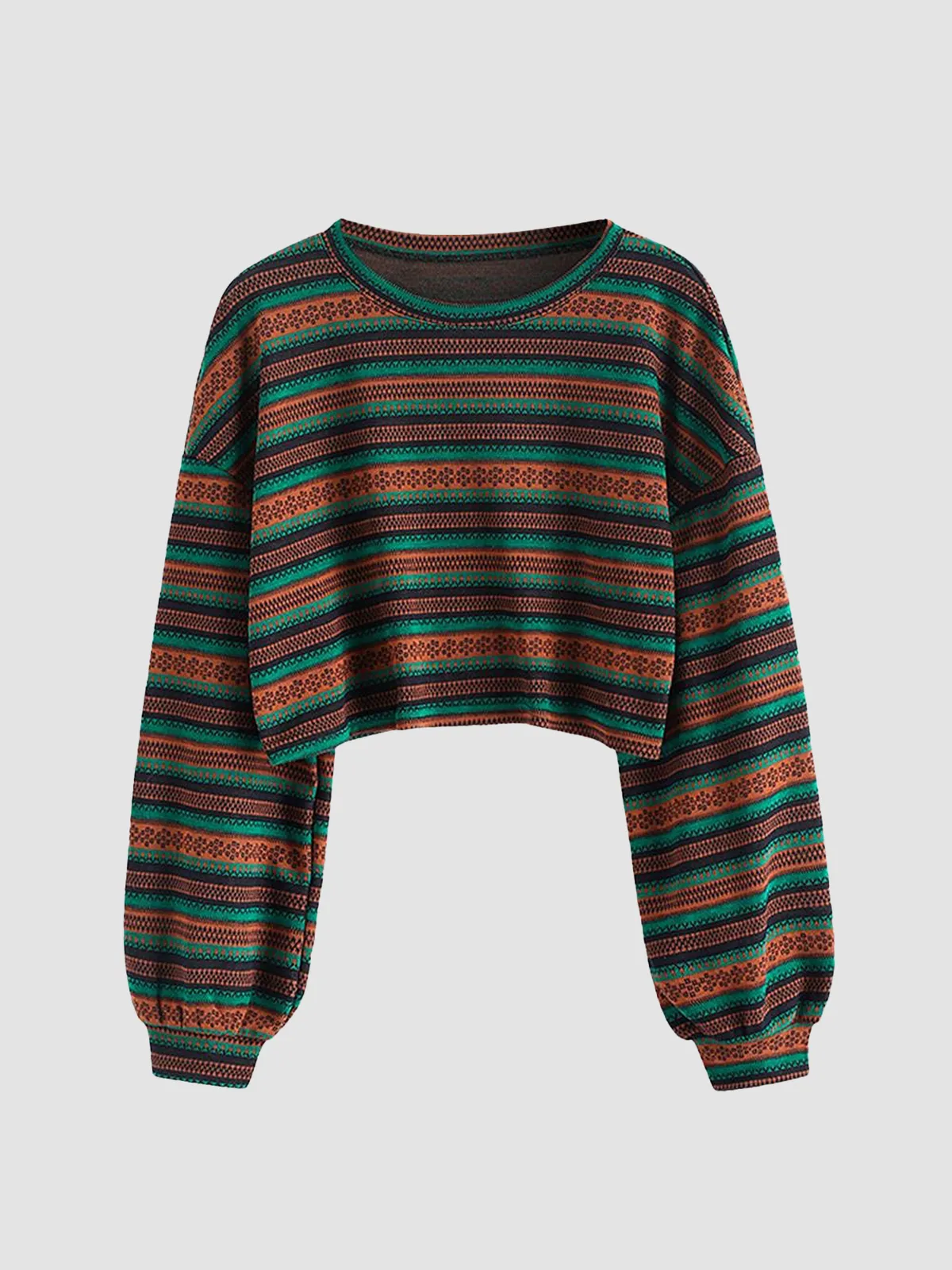 Tribal Pattern Knit Sweater