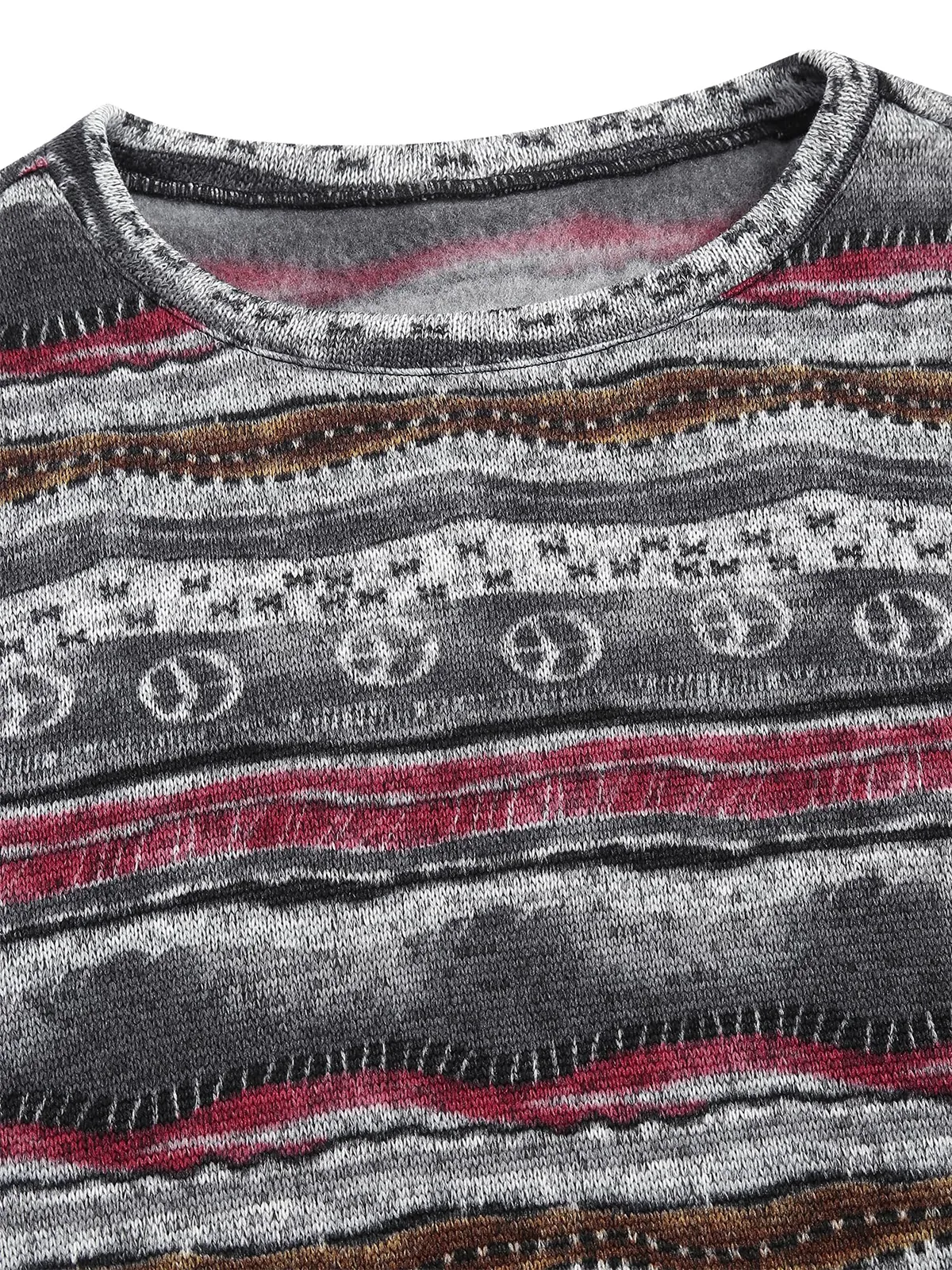 Tribal Pattern Knit Sweater