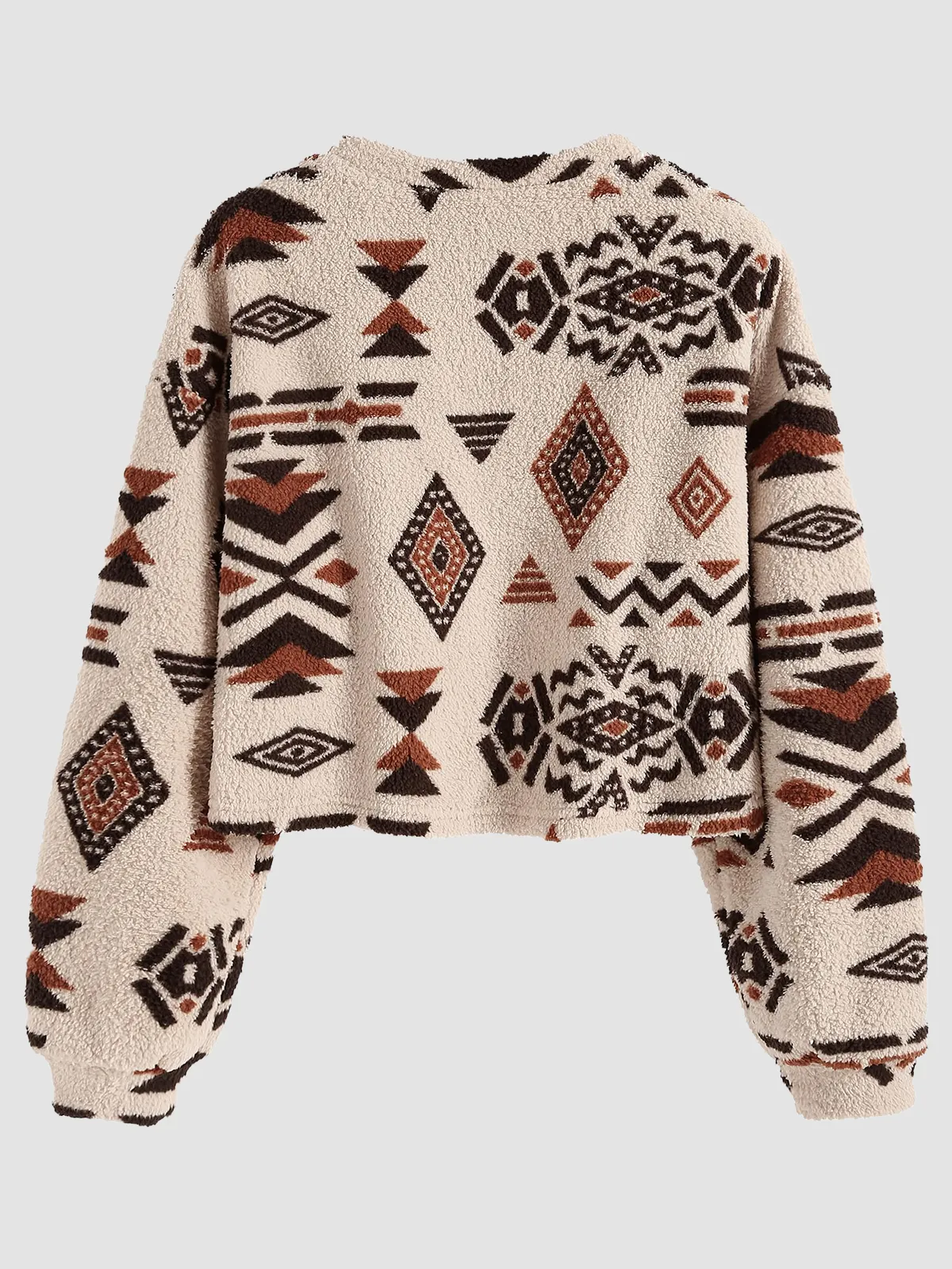 Tribal Pattern Knit Sweater