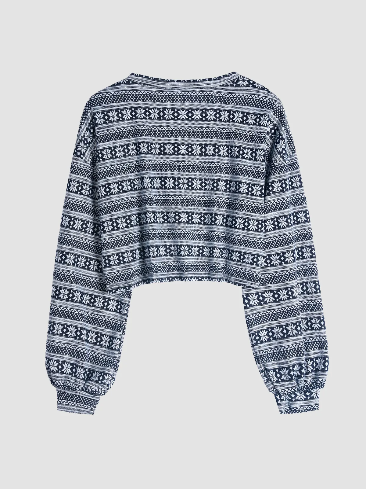 Tribal Pattern Knit Sweater