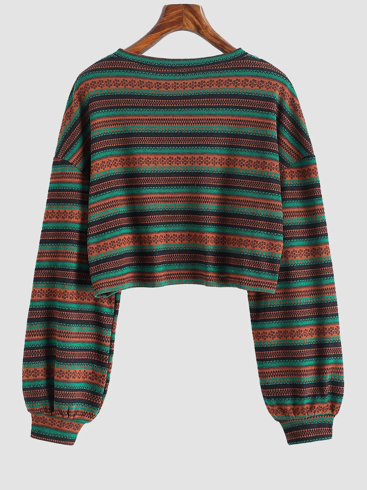 Tribal Pattern Knit Sweater