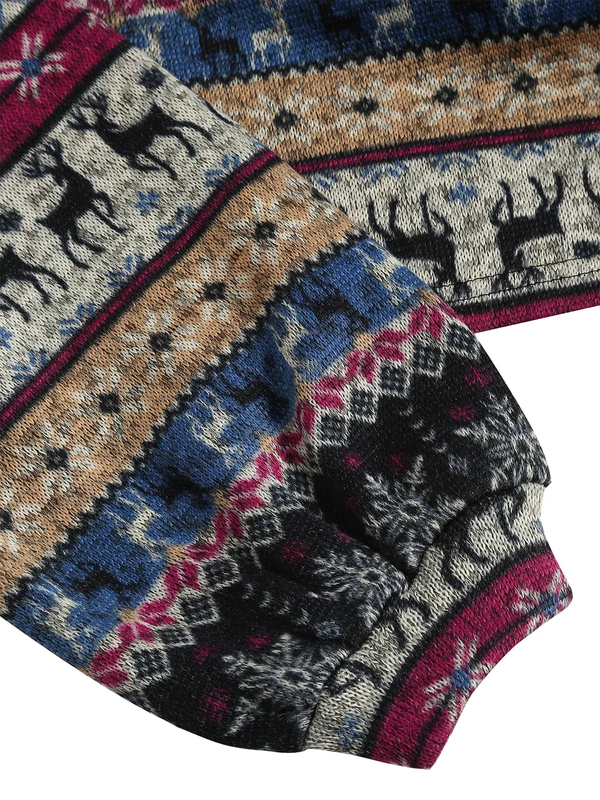 Tribal Pattern Knit Sweater