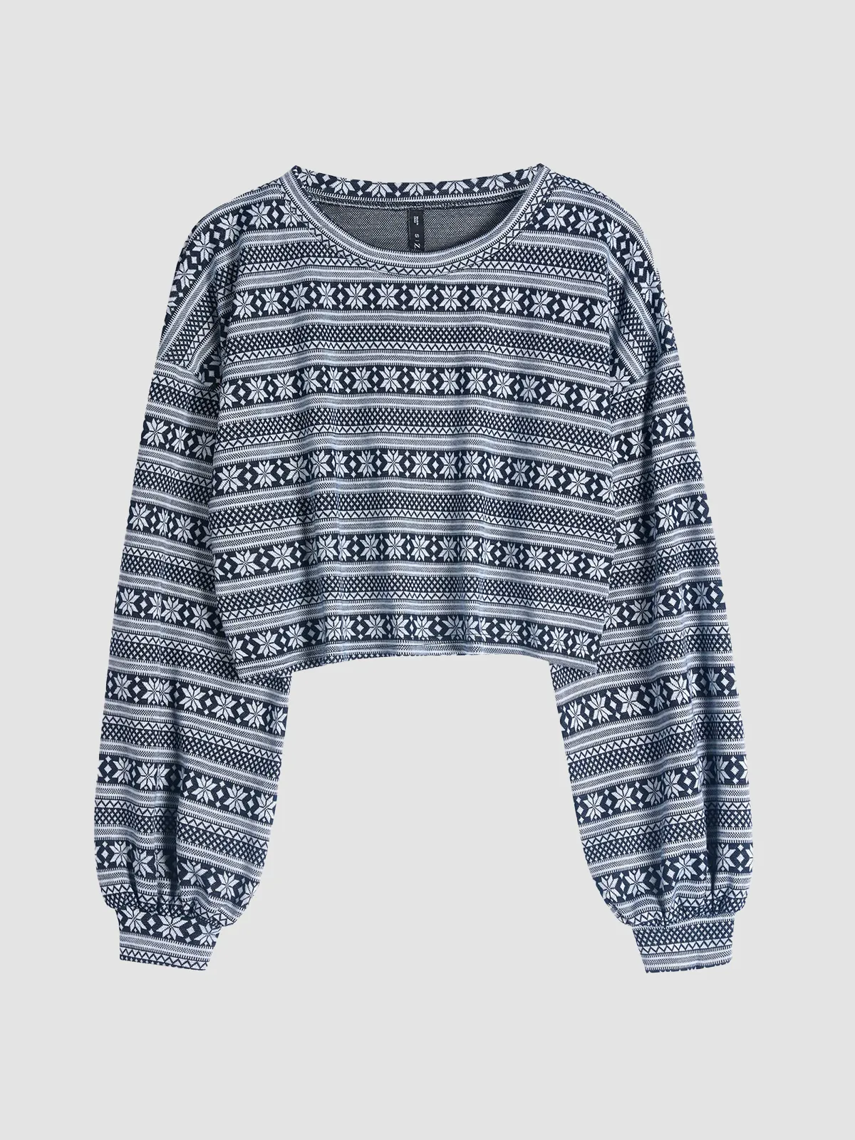 Tribal Pattern Knit Sweater