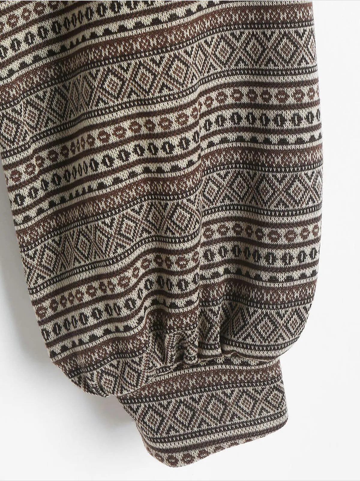 Tribal Pattern Knit Sweater