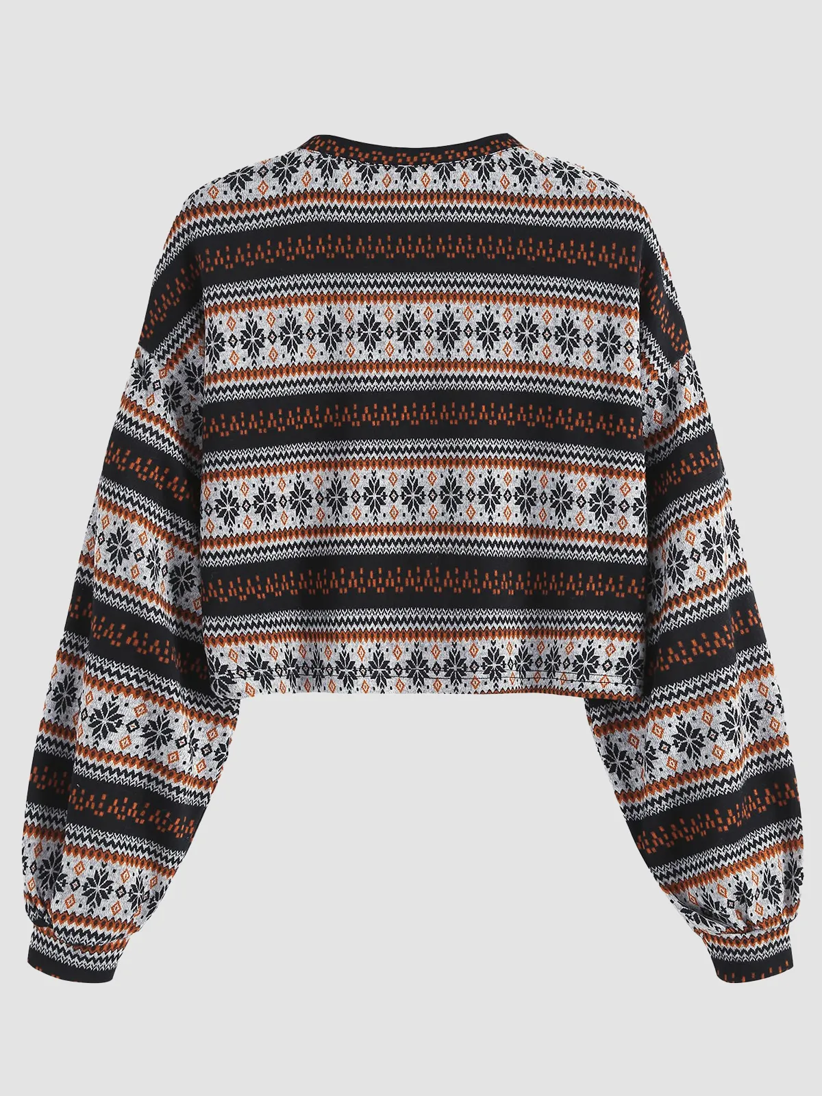 Tribal Pattern Knit Sweater