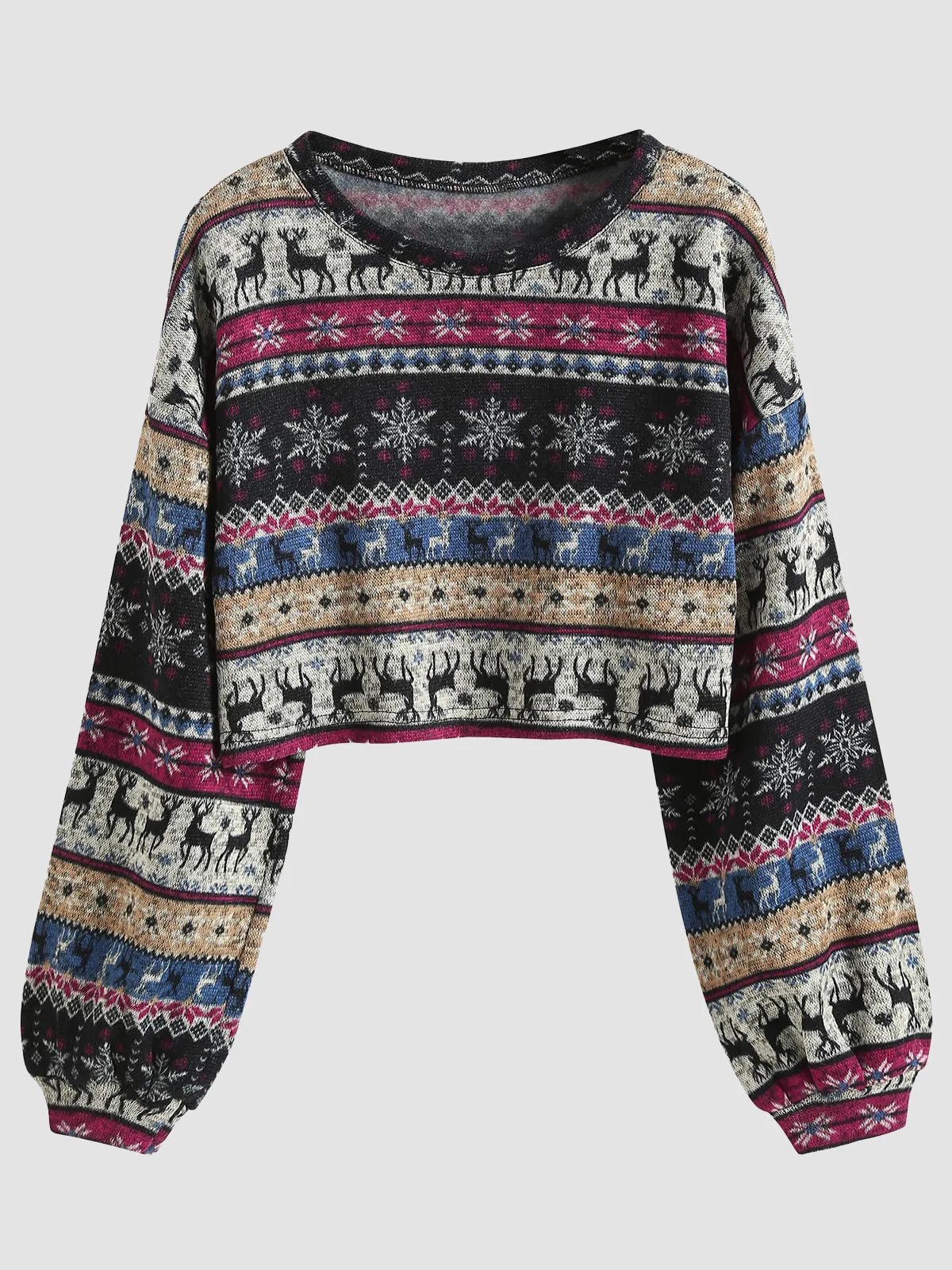 Tribal Pattern Knit Sweater