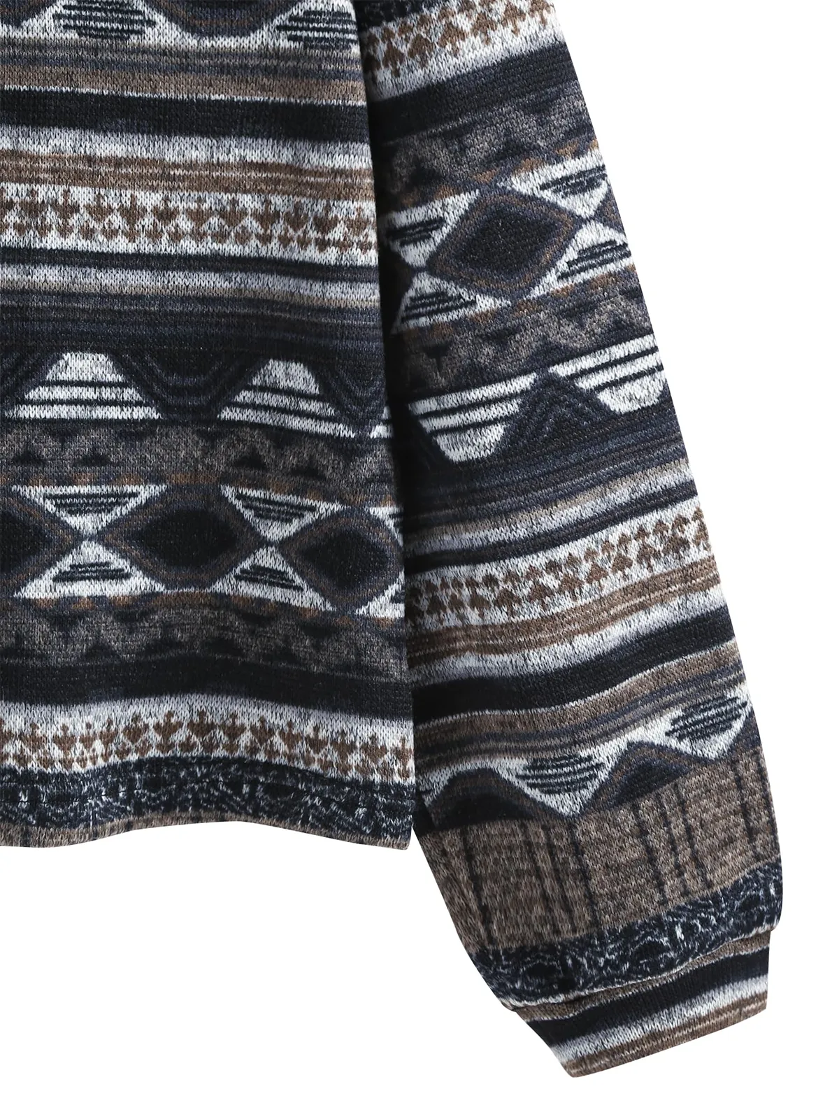 Tribal Pattern Knit Sweater