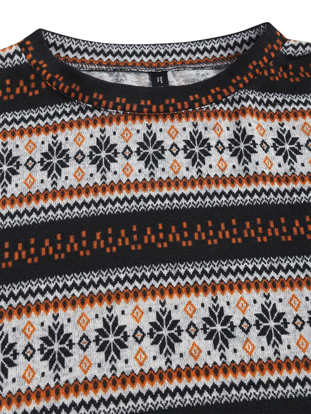 Tribal Pattern Knit Sweater