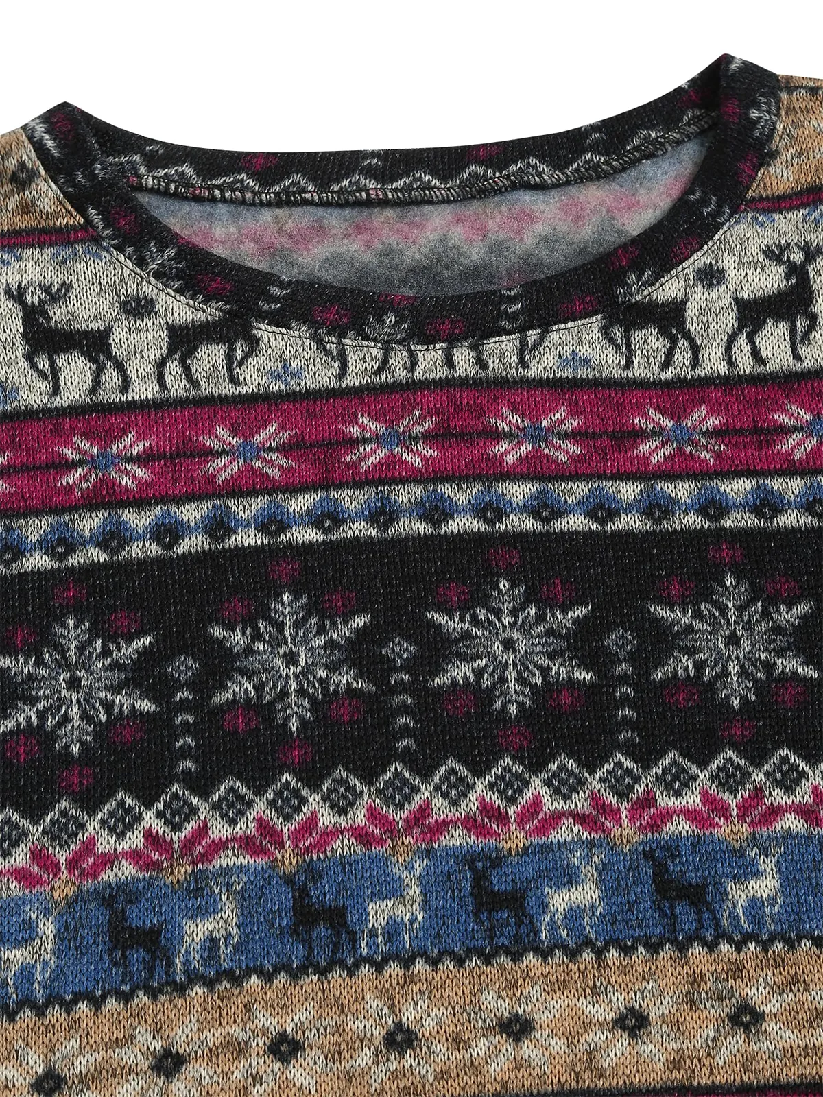 Tribal Pattern Knit Sweater