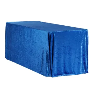 Velvet 90"x156" Rectangular Tablecloth - Royal Blue