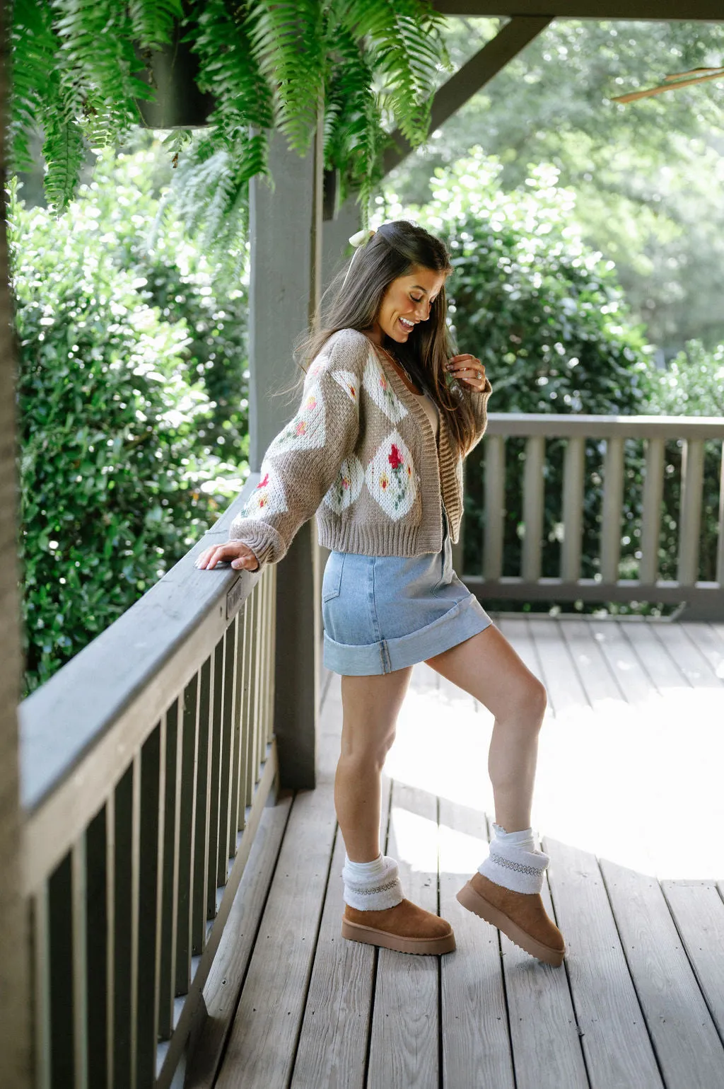 Vintage Floral Bouquet Cardigan