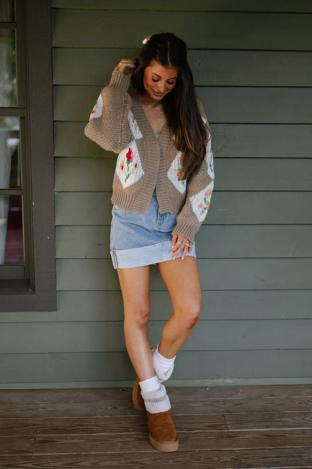 Vintage Floral Bouquet Cardigan