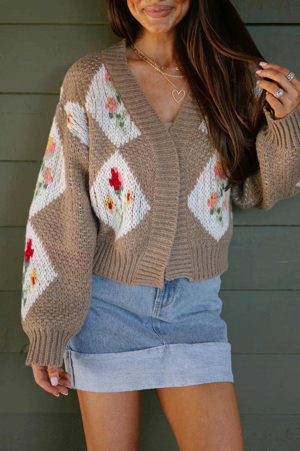 Vintage Floral Bouquet Cardigan