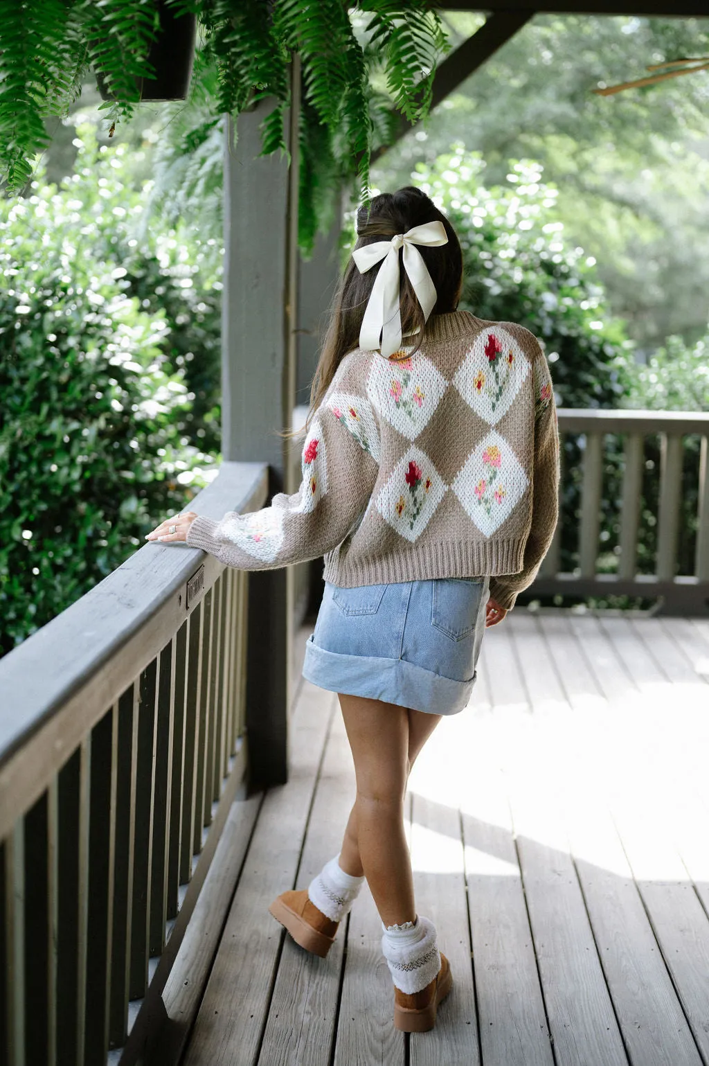 Vintage Floral Bouquet Cardigan