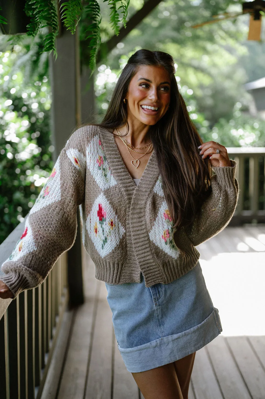 Vintage Floral Bouquet Cardigan