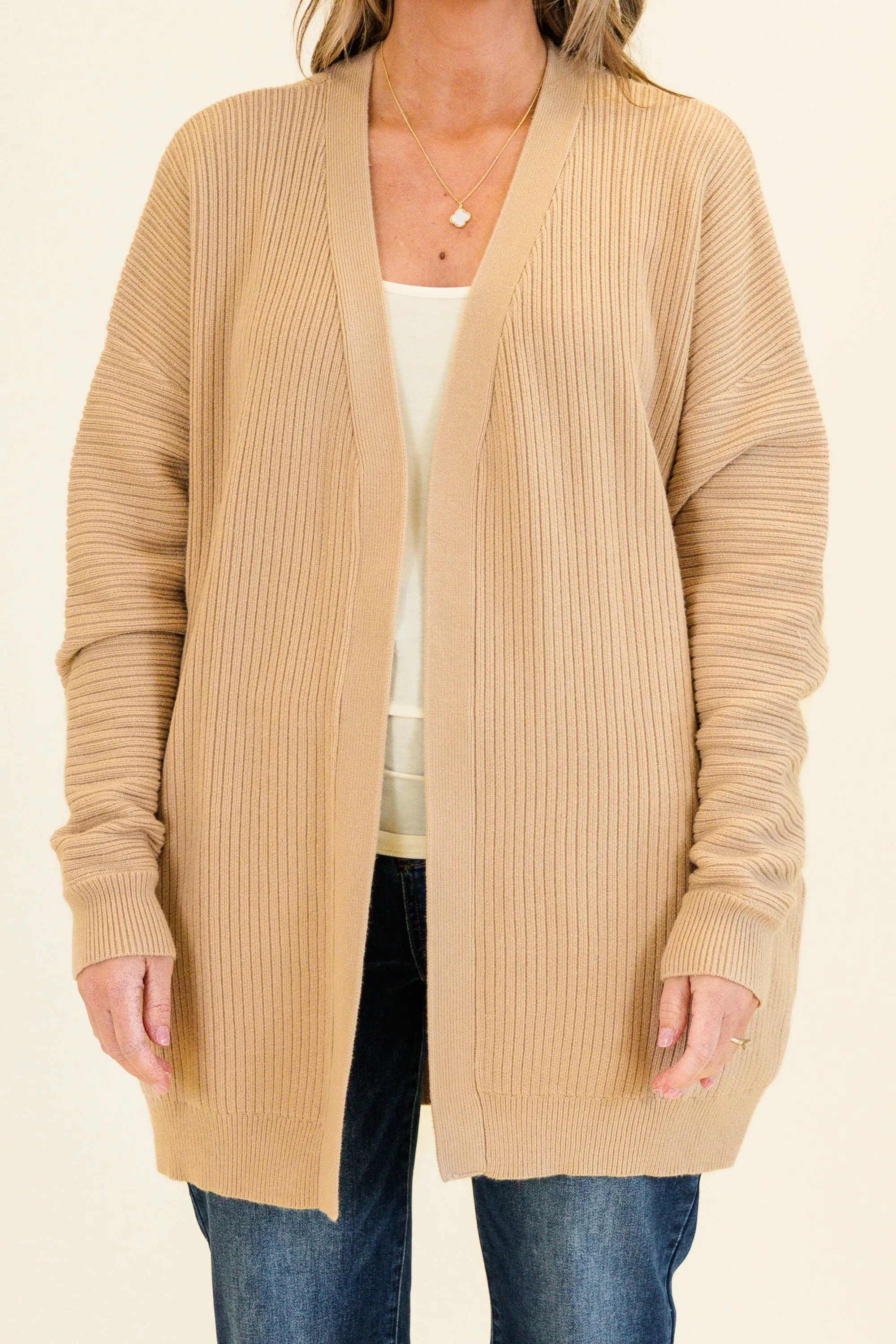 What You Imagine Cardigan, Taupe