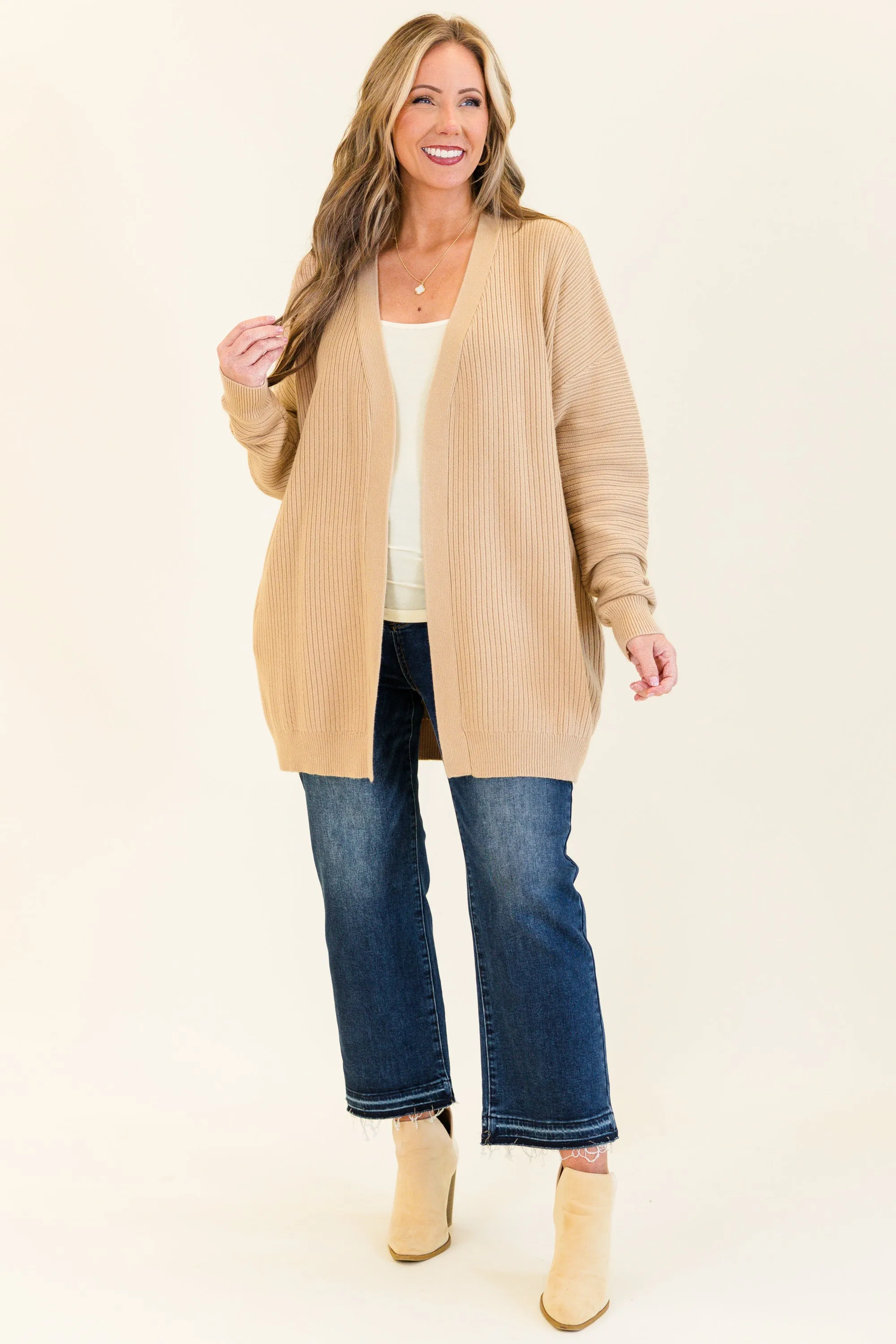 What You Imagine Cardigan, Taupe