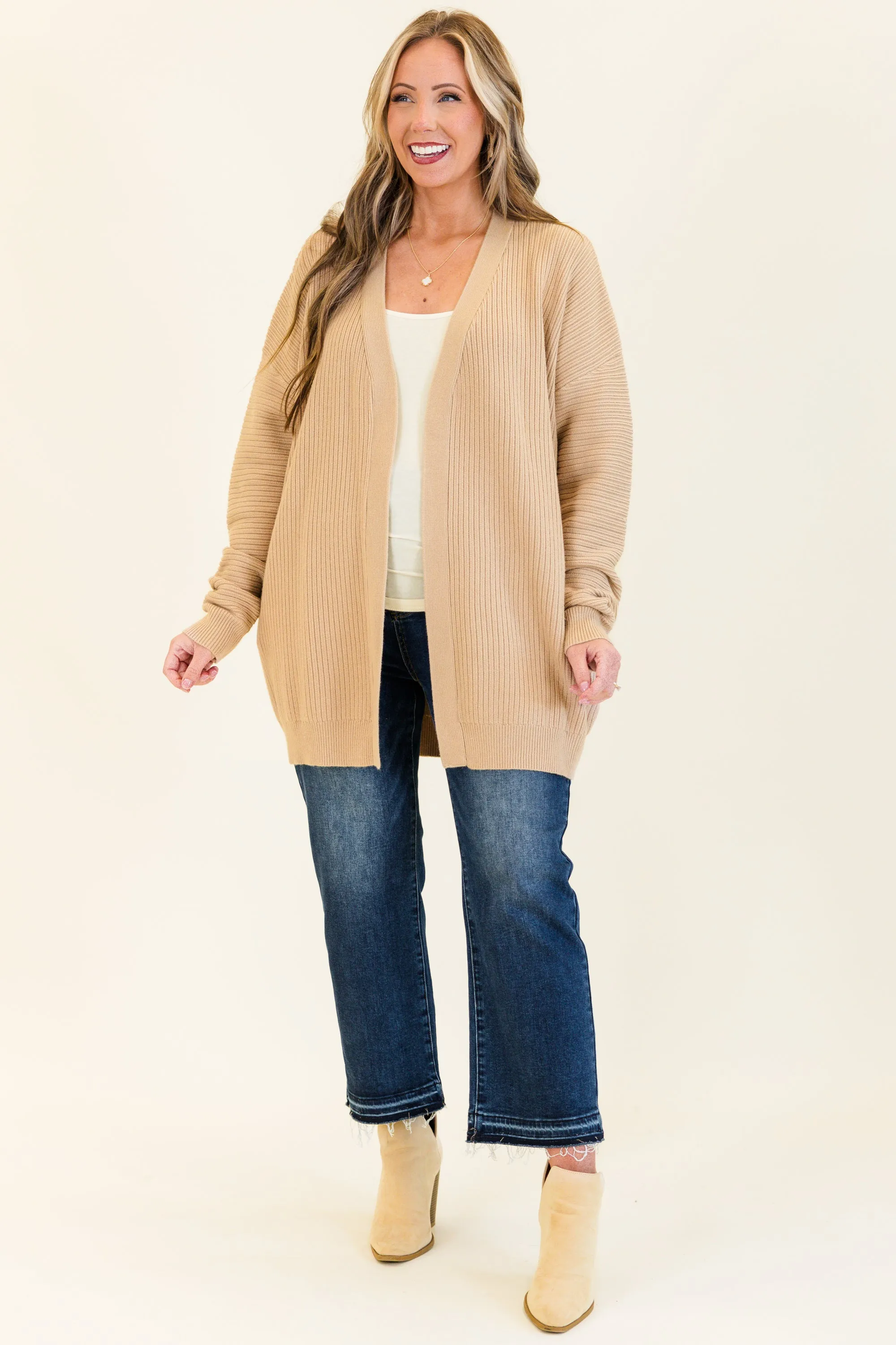 What You Imagine Cardigan, Taupe